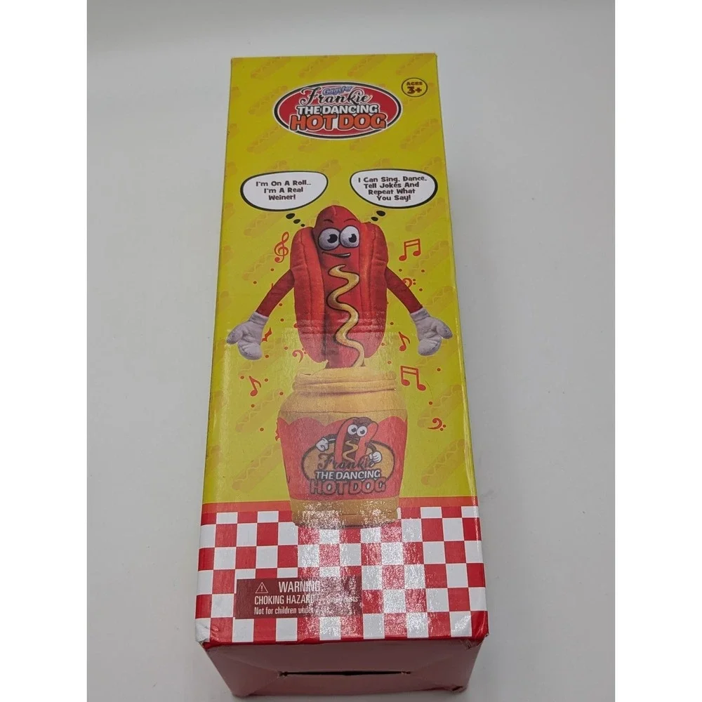 Dancing Hot Dog Toy - Sings, Yodels, Jokes - Fun Decor for Kids ‎ Adults Working